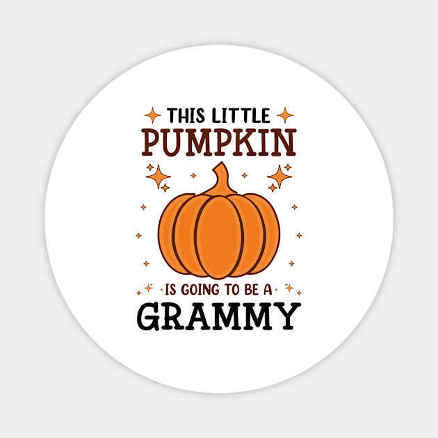 Grammy Little Pumpkin Pregnancy Announcement Halloween Magnet by Art master